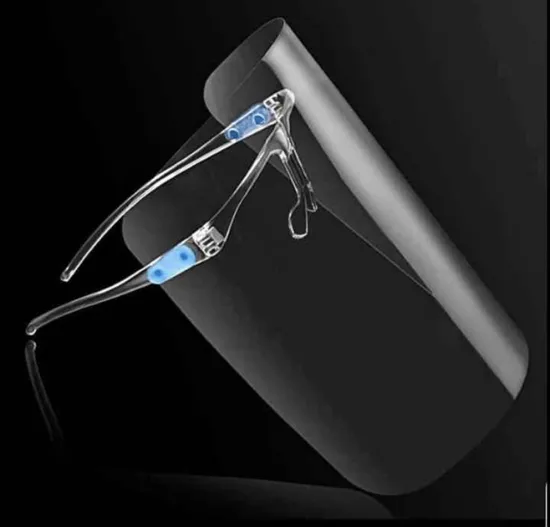Repeated Use of Protective Equipment Transparent Plastic Face Shield for Splash