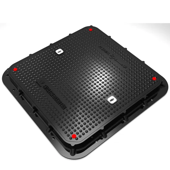 Plastic Resin Telecommunication Manhole Cover Series High-Quality SMC Composite Telecom Square Manhole Cover with Lock and FRP Round Manhole Cover and Frame