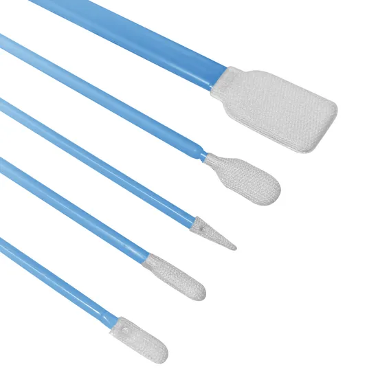 Lab Polyester Swabs Industrial Disposable Lint Free Cleanroom Polyester Head Swab