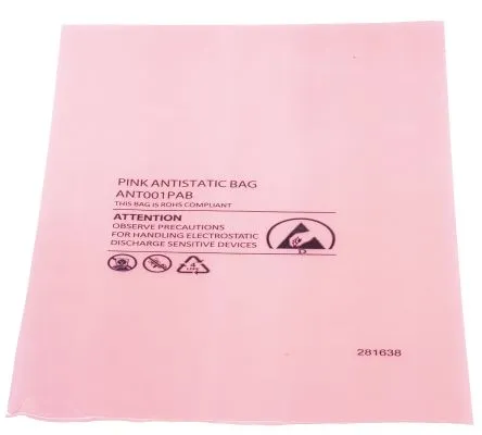 ESD Safe Anti-Static Cubic Bag in Pink/Blue Color for Sensitive Electronic Devices