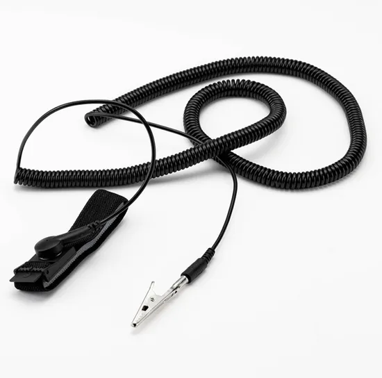 Anti-Static ESD PVC/PU Wrist Strap Blue/Pink/Black Color Wrist Band