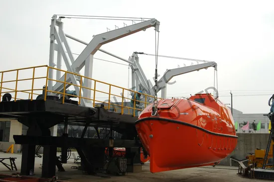 52kN Solas Gravity Luffing Arm Type Davit with ABS, BV, Ec, Nk, Kr Certificate