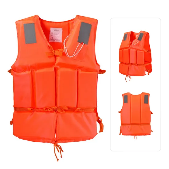 Factory Supplying Cheap Foam Orange Work Life Jacket