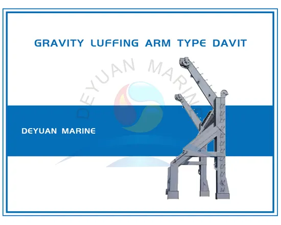 25kn Gravity Luffing Arm Type Davit for Enclosed Lifeboat