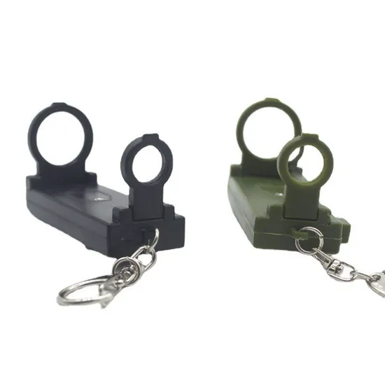 Outdoor 5 in 1 Multi-Function Whistle Survival Whistle Rescue LED Light Archaeological Magnifying Glass Compass with Key Pendant