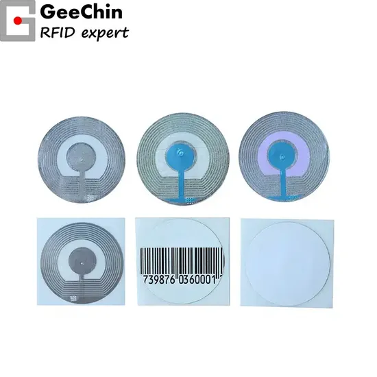 EAS Security Sticker RF Soft Label with 8.2MHz Frequency Blank Barcode Soft Label for Retail Store
