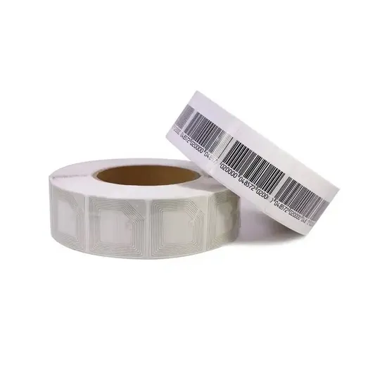 30*40mm Supermarket EAS Security Soft Tag Anti Theft System EAS 8.2MHz RF Label Barcode Anti Theft RF Retail EAS Label