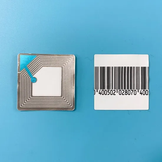 Wise 40mmx40mm Deactivatable Barcode Transparent Retail EAS Label 8.2MHz Frequency Anti Theft RF Soft Label EAS Label