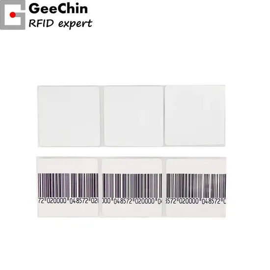 EAS Blank Blank Anti Theft Label Sticker Soft Label RF 8.2MHz 4X4cm for Retail Loss Prevention