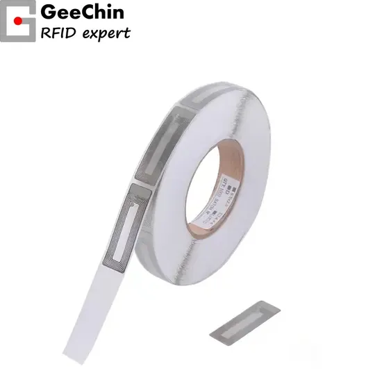 Retail Shop Anti Theft Cosmetic 8.2MHz Transparent Label 15X52mm Lipstick RF Label