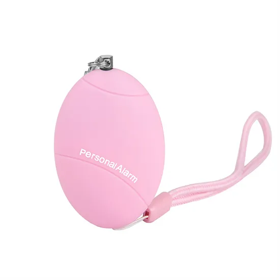 Egg Shaped 130dB Safesound Personal Alarms Keychain for Women