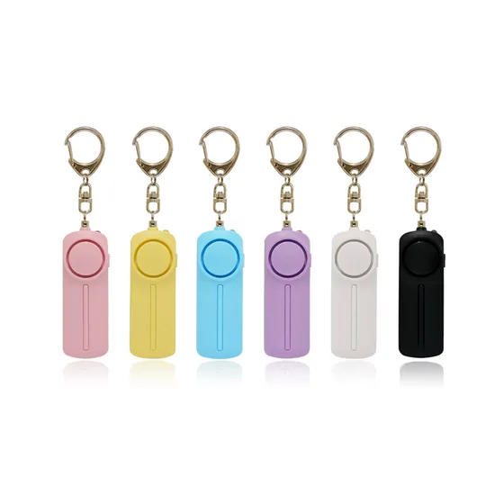 Personal Attack Safety Security 130dB Self Defense Emergency Pocket Siren Keyring Alarm Keychain with Torch