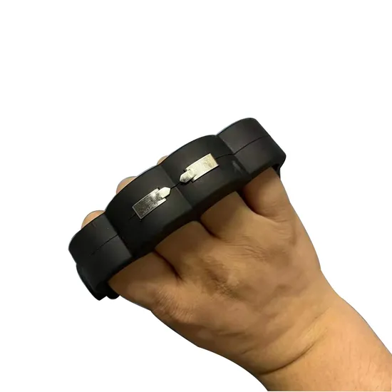 Police Knuckle Model High Power Strong Volt Voltage Shock Self Defense Electric Flashlight Torch
