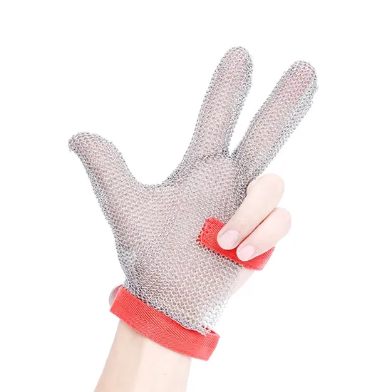 Stainless Steel 304 Butcher Cut Proof Safety Gloves