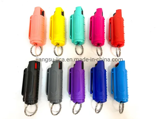 Customized Colorful Security Self Defense Wholesale Keychain Pepper Spray