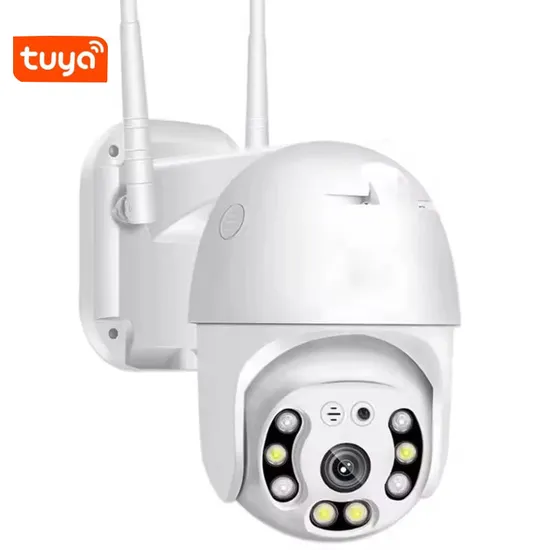 Hongtu Tuya Smart Life 1080P Security WiFi Outdoor PTZ Speed Dome Wireless IP CCTV Pan Tilt 4xzoom IR Network Surveillance P2p Camera
