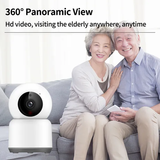 Smart Home WiFi 360-Degree Panoramic Wireless IR Security Camera 2MP Dome Camera CMOS Sensor SD Card Storage Indoor Use IP Camera