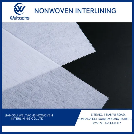 100% Polyester Soft Handfeeling Chemical Bond Nonwoven Interlining Fabric Embroidery Backing Nonwoven Embroidery Paper