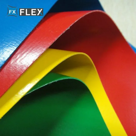 PVC Tarpaulin 0.5mm Dacron with Flame Retardant PVC Coating