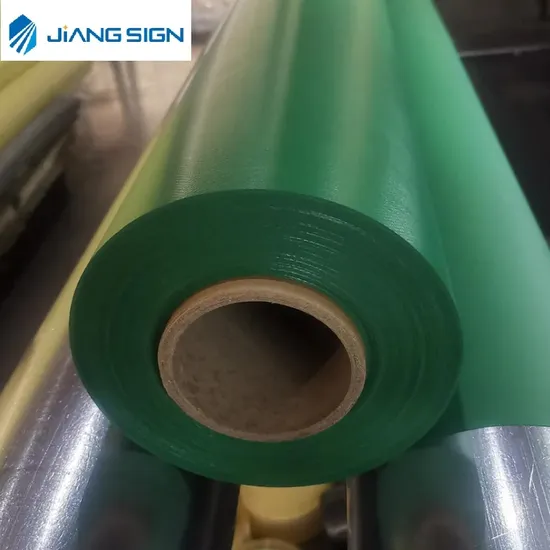 China Supplier Coloring Waterproof PVC Semi-Coated Tarpaulin