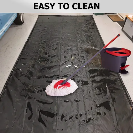 Lightweight PVC Collapsible Car Wash Mat with Grommets