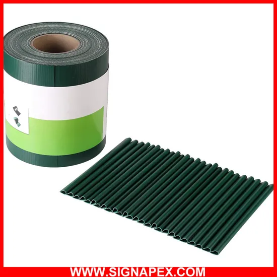 Signapex Customized 100% UV Proof PVC Strip Fence Tarpaulin Roll for Privacy Garden Protection
