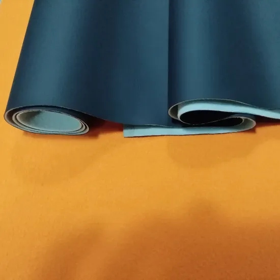 Soft Touch PVC/PU Artificial / Cashmere Leather for Garment & Furniture
