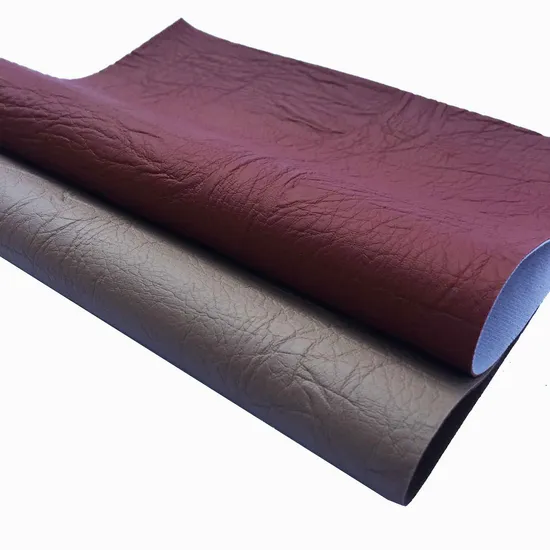 Non-Woven Back PVC Leather for Sofa Purse Furniture Bags (1382)