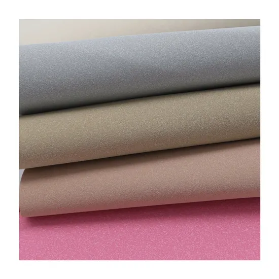 Custom Soft Comfortable Yangbuck Recycled Fabric 1.5mm PU Synthetic Leather for Making Shoe Upper