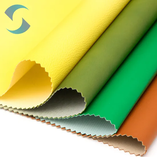 Hot Sell PVC Leather with Suede Backing