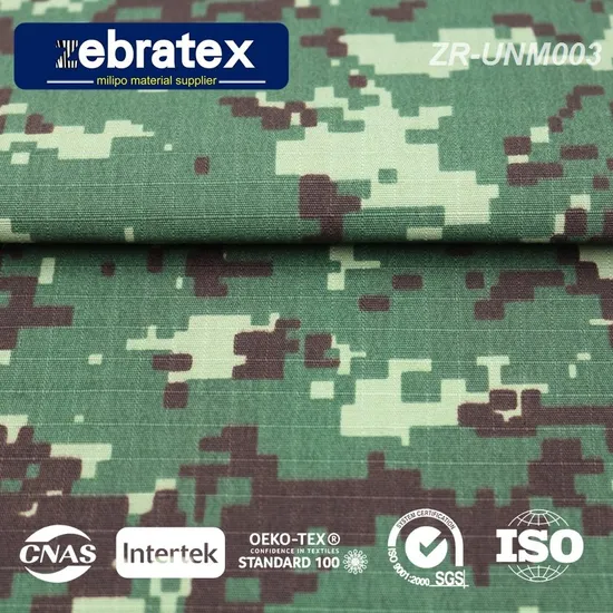 Ripstop Military Camouflage Fabric Material