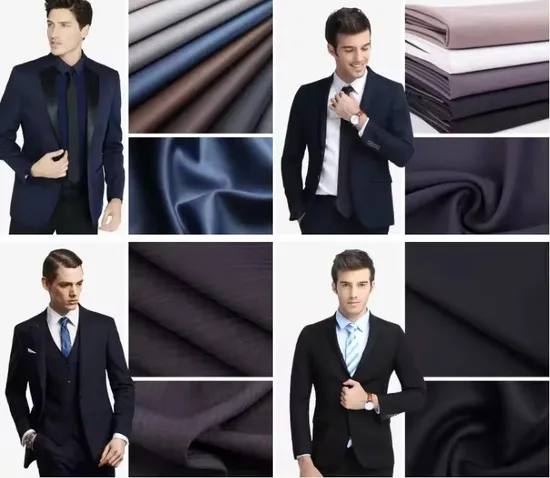 High Quality Tr Men Material Poly Viscose Blended Suiting Uniform Fabric