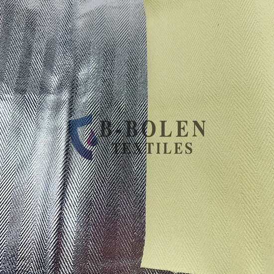 Aluminized Lamination and Coating Aramid Fabric PARA-Aramid Plain Weave Aluminized Fabric