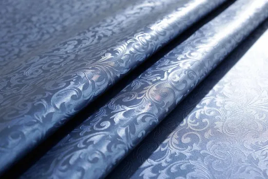 PVC Fabric Tablecloth Heavy Duty Washable Spill-Proof Flame-Resistant All-in-One Pigeon Blue Evergreen