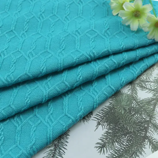 Knitted Polyester Spandex Three-Dimensional Pattern Jacquard Clothing Fabric