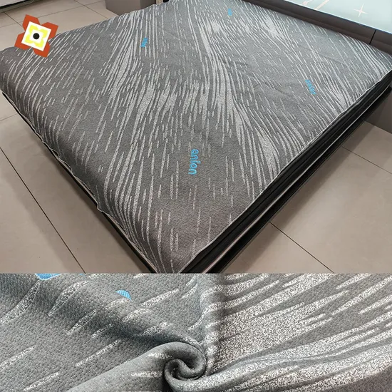 China Factory Wholesale Polyester Spandex Quick Dry Jacquard Knit Fabric for Mattress