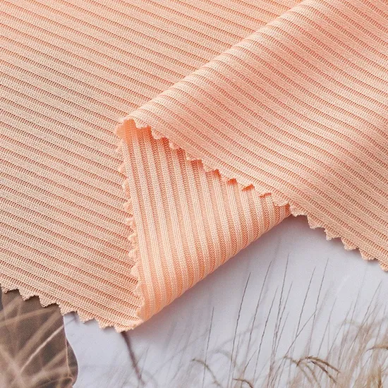 Jersey Knitting Telas Jersey Jacquard Polyester Spandex Rib Knit Fabric for Dress