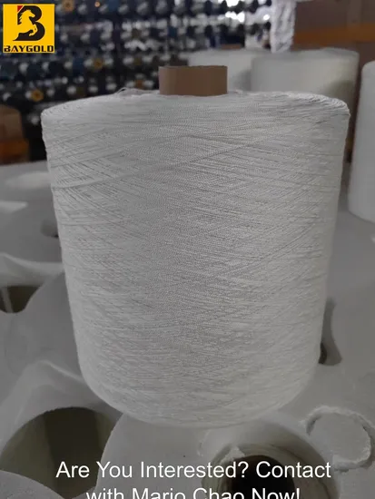 Premium White Polyester Twine Yarns for Knitting and Crocheting