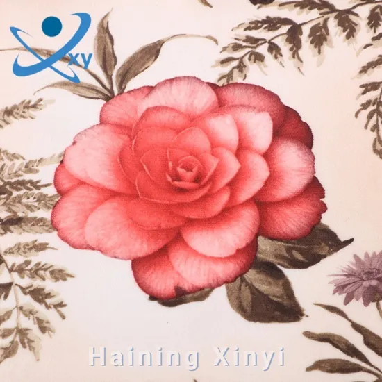 New Design 100%Polyester Velvet Fabrics DTY FDY 3D Printed Velvet Embossed Velvet Flower Design Sofa Fabrics