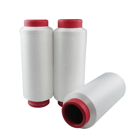 100% Polyester POY 50/24RW, Dope-Dyeing White Dope Dyed PBT Hight Elastic Yarn for Core Spun Yarn