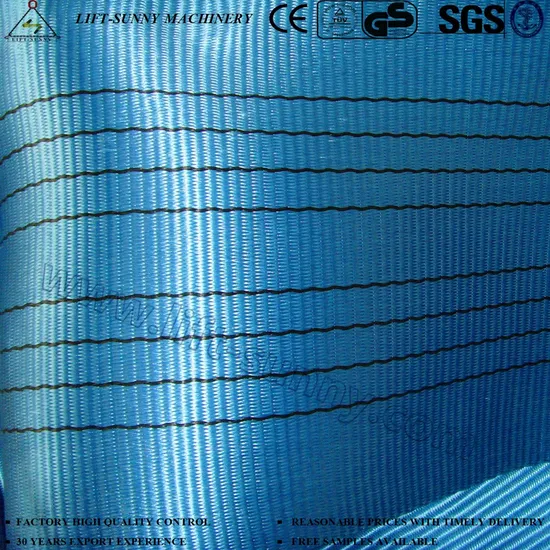 8t/36000kg Polyester Webbing Material for Lifting Webbing Sling Belt