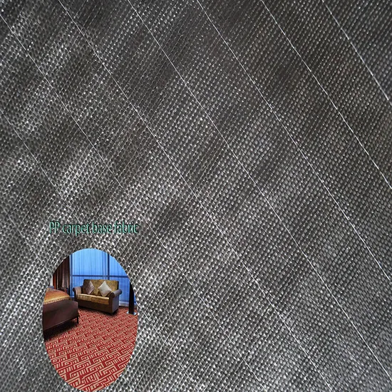 China Supply UV Resistant Black PP Carpet Base Fabric (fiberglass mesh lining)