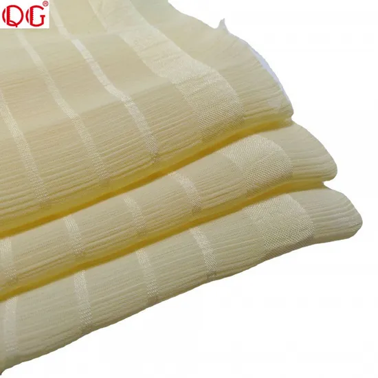 Shu Yao Imitation Silk Size Horizontal Strip Crepe Jacquard Chiffon