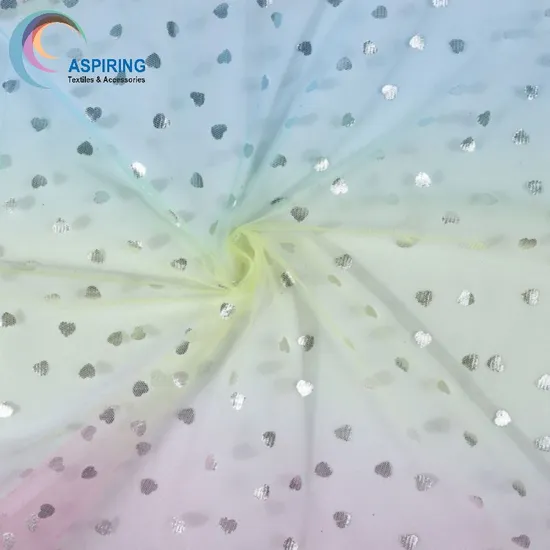 100%Nylon Hard Tulle Fabric Net Mesh Fabric