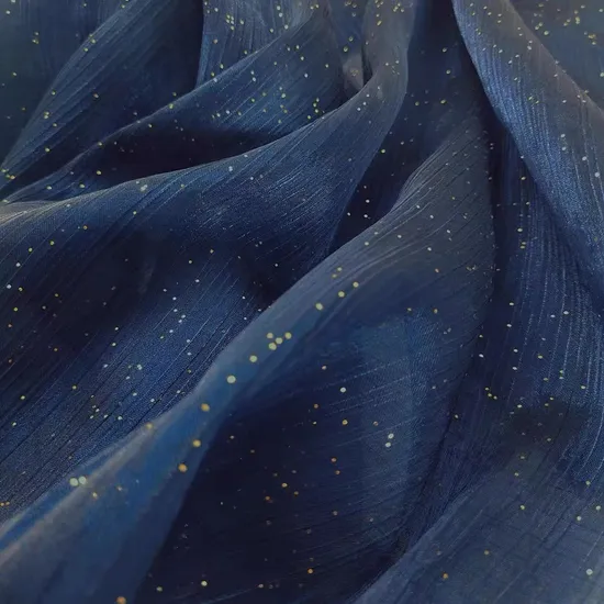 Star Sequin Organza Clothing Fabric