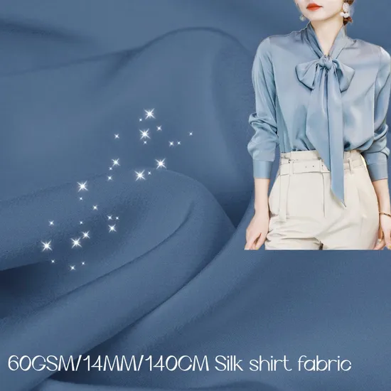 China Wholesale Crepe Silk Fabric 100% Pure Silk Fabric for Dress/Scarf/Shirt/Pajamas