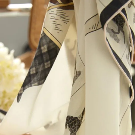 Square Scarf Digital Printing Colorful 100% Mulberry