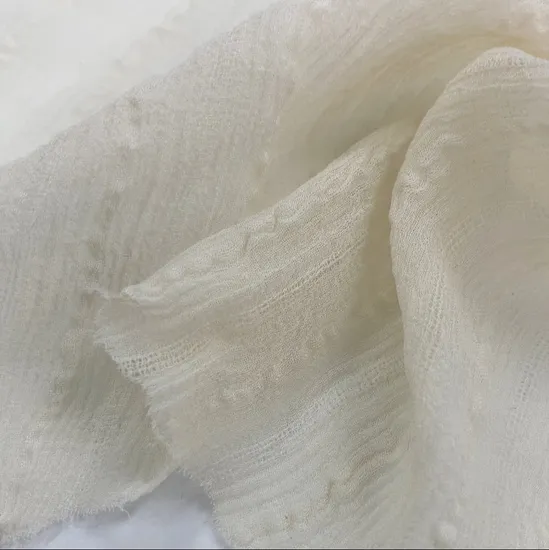 Dress Ladies Spring and Summer Fashion Clothing Fabric Provide Custom China Factory Pure Silk Crinkle Stripe Fabric 100 Silk Fabric