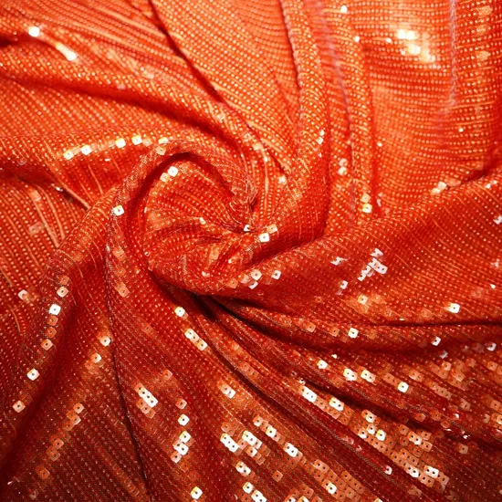 Embroidery Square Sequin Fabric Mesh Embroidered Bridal Lace Tulle for Dress