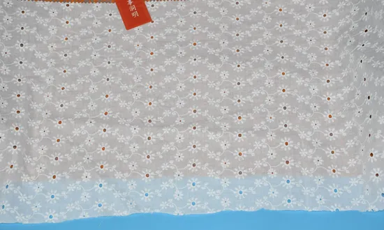 Cotton Fabric Cotton Embroidery Lace Fabric for Dress